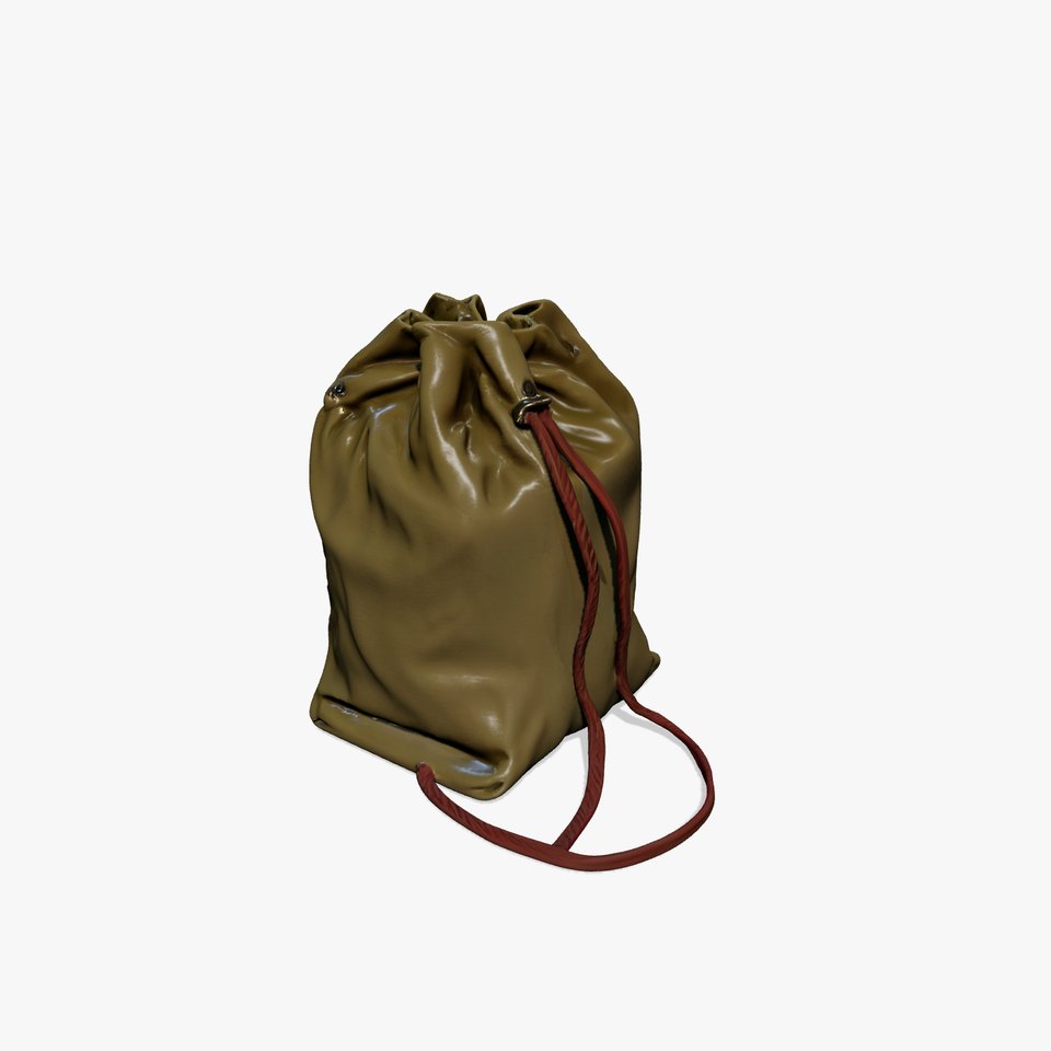 Drawstring Backpack D Model Pack